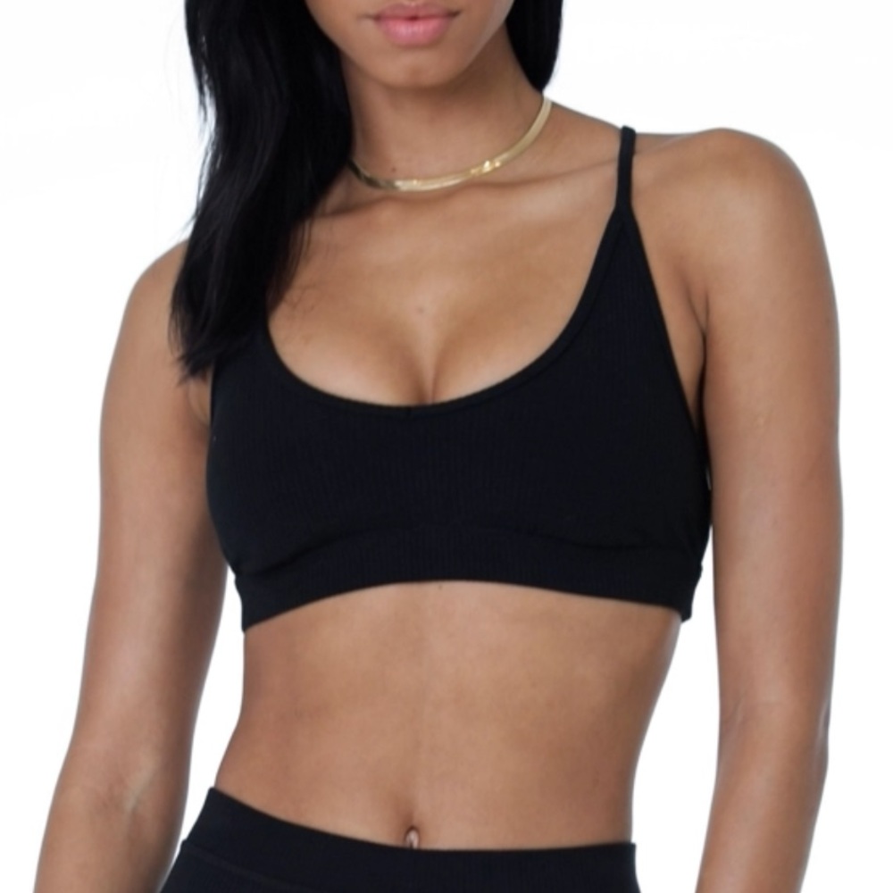 ALO yoga ribbed blissful bra